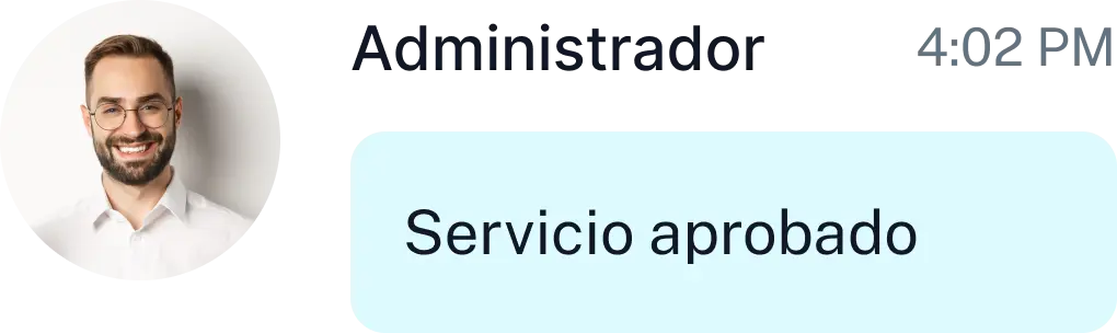 Servicio aprobado